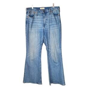 Madewell The Perfect Vintage Flare Jean Delavan Wash Denim Blue NF377 Size 31